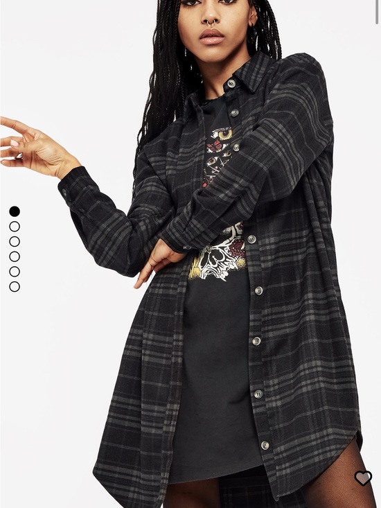 Disturbia Dresses & Skirts - Reckless Check Longline Shirt Dress